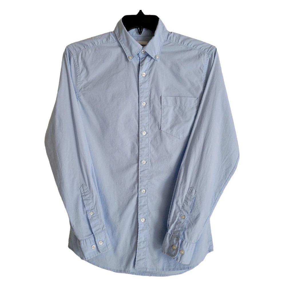 Port & Co Men's Blue Long Sleeve Button Down Shirt XL KitchenAid Logo Cuff